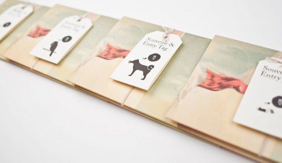 Kreative Hochzeitseinladung mit Illustration