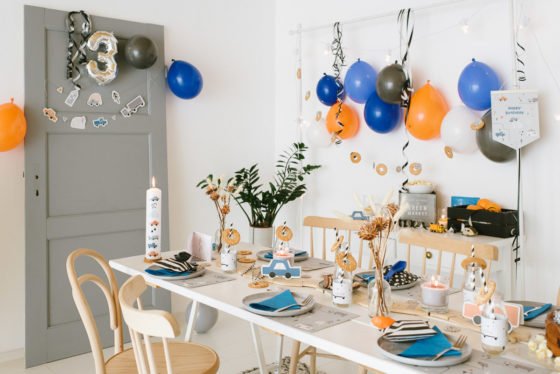 Kindergeburtstag Deko Auto Laster Fahrzeuge Box-96