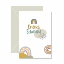 Einladung Dankesagung Regenbogen Einschulung