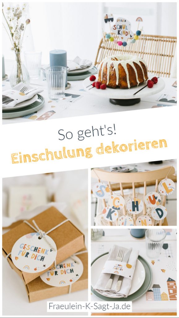 Einschulung dekorieren: Bunte Buchstaben zum Schulanfang