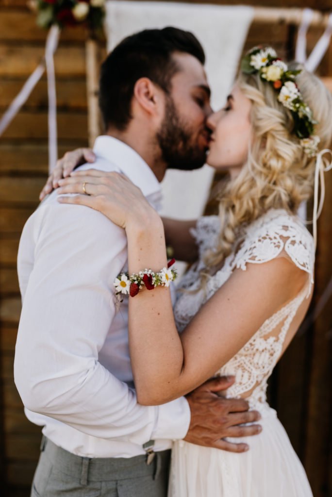 Intime Gartenhochzeit zu Zweit