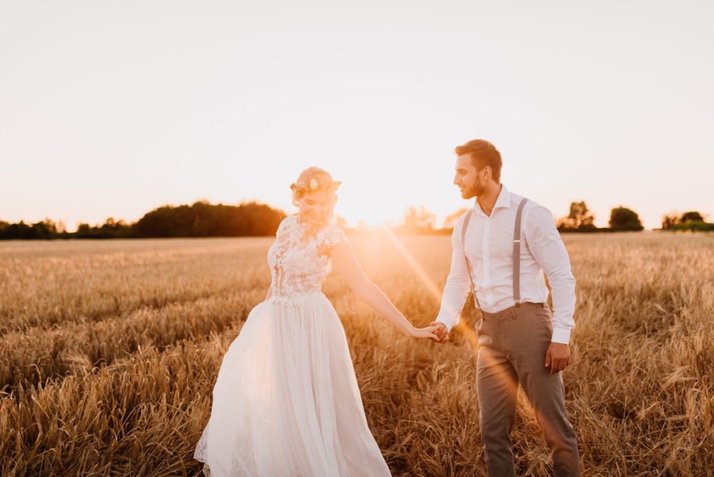 Intime Gartenhochzeit zu Zweit