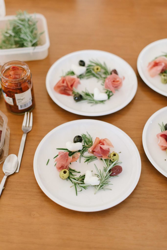 Einfaches Rezept: Mediterraner Vorspeisenteller