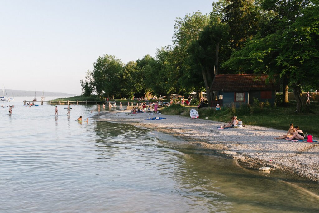 Badestrand in Utting -