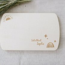 Fruehstuecksbrettchen Schulkind + Name