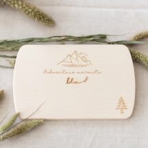 Frühstücksbrettchen Adventure Awaits Camping