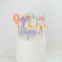 Cake Topper Pastell Name + Zahl