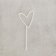 Cake Topper Herz lässig