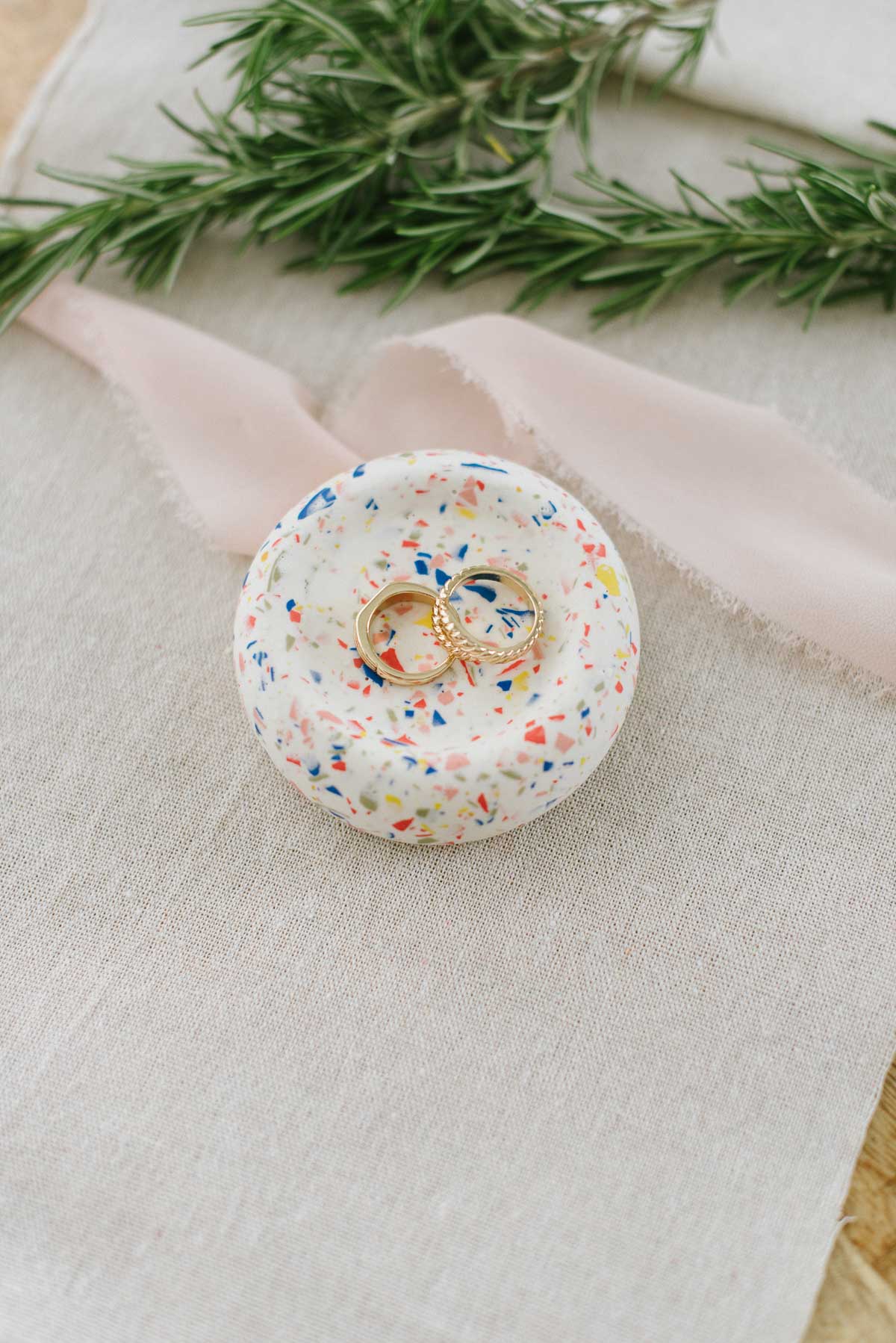 Ringschale Terrazzo gießen