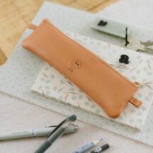 Ledermäppchen Smiley