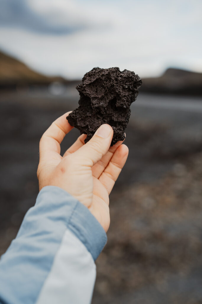 Junge Lava auf Island