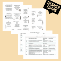 Teenager Wichtel Briefe und Regieplan [Digital]