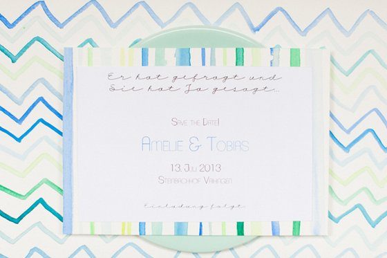 DIY Aquarell Save the date Karte 6