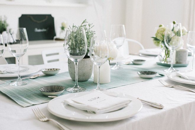 Hochzeitsdeko ganz modern: Frl. K sagt Ja Glück und Liebe Designkollektion 