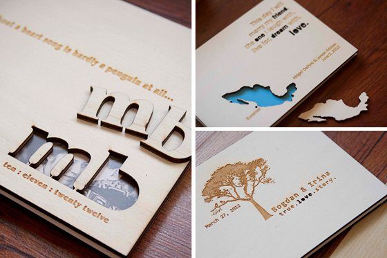 Gästebücher aus Holz2