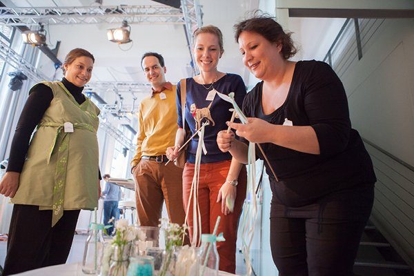 Hochzeitsdeko Türkis Hochzeitsmesse rhein-weiss23
