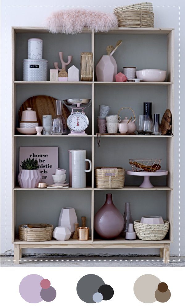 Patente Palette rose grau beige