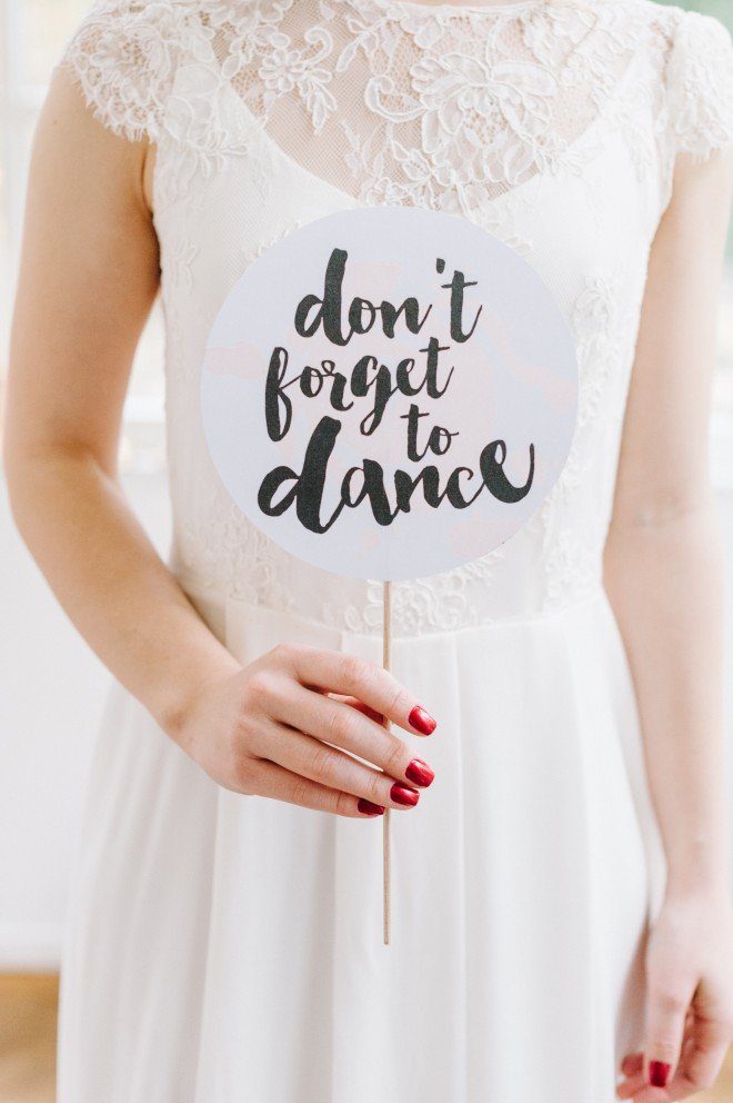 Schild für Photo Booth zum selbst ausdrucken - Printable Frl. K sagt Ja