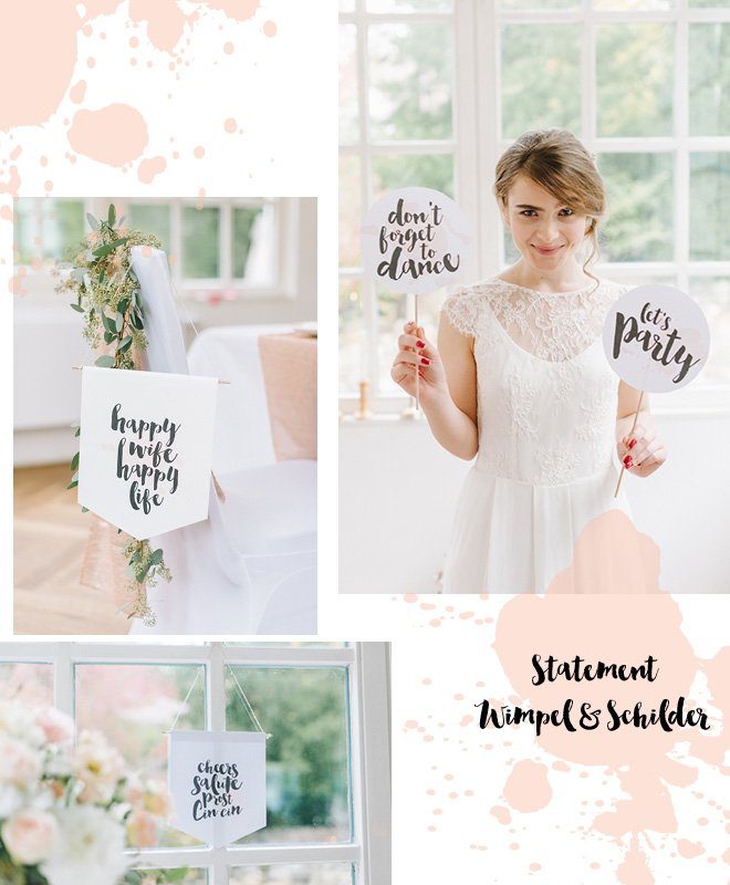 Hochzeitsschilder und Photo Booth Accessoires