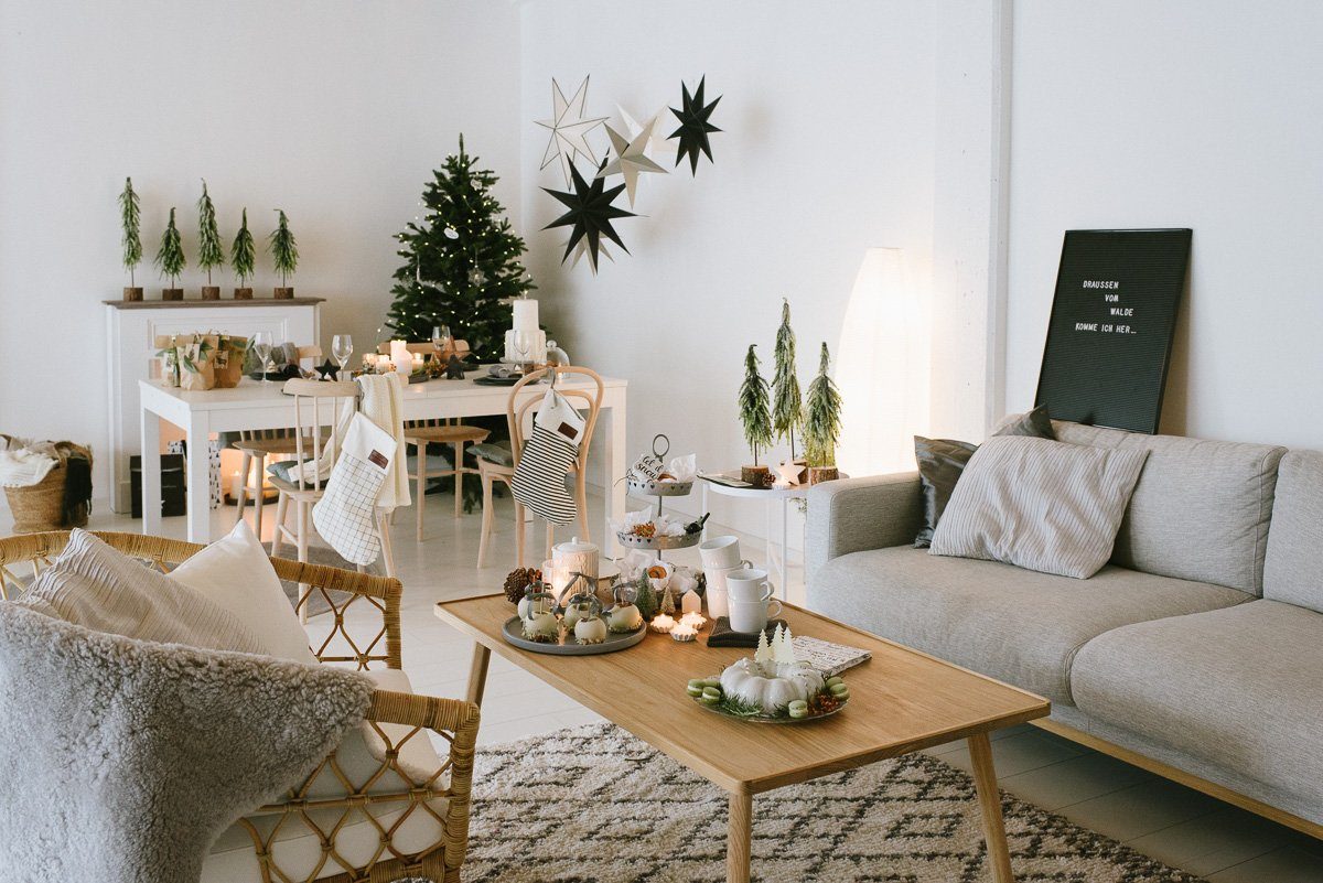 Weihnachten im Skandinavischer Stil