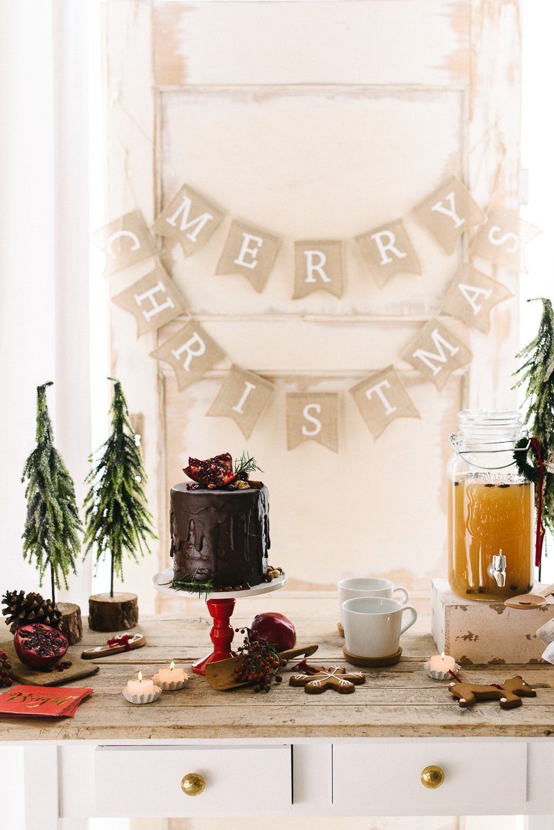 Natürlich, gemütlich, Rot - eine traditionelle und doch moderne Weihnachtsdeko - besinnlich gemütliche Weihnachten feiern