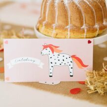 Einladungskarten zur Pferdeparty