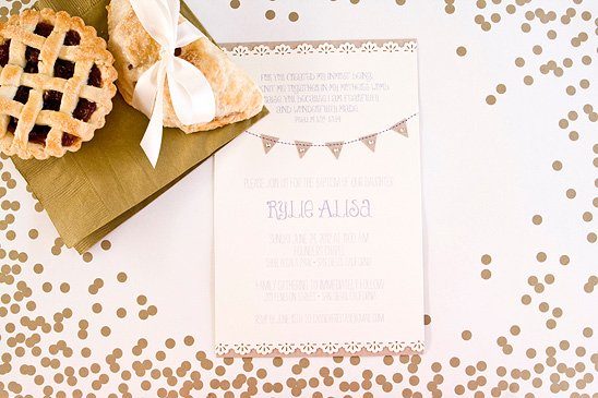 Einladung gold weiß