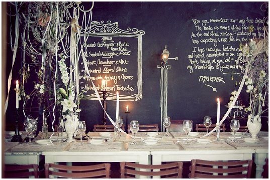 Hochzeitsdeko schwarz 7