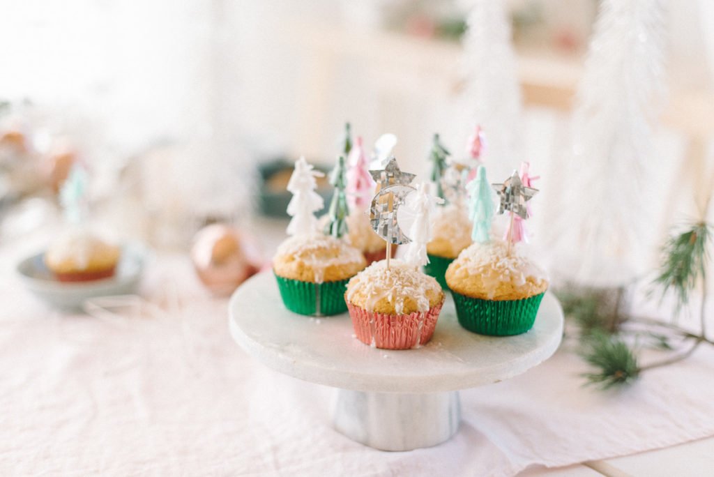 Muffins mit Tannenbäumchen