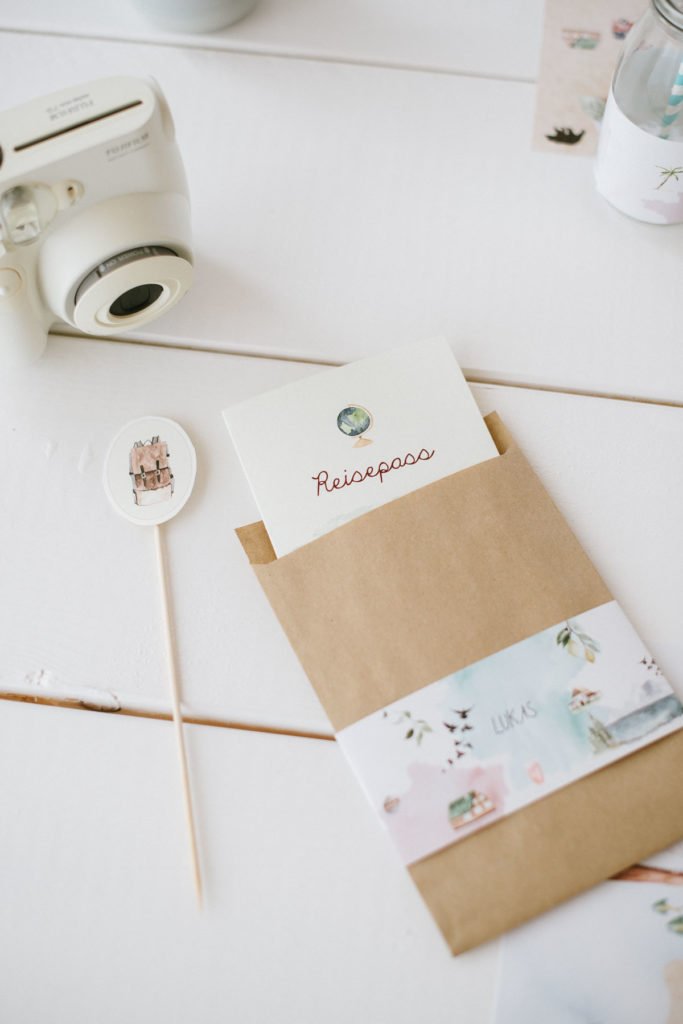 Reisepass für Kindergeburtstag